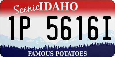 ID license plate 1P5616I