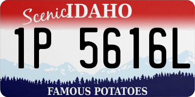 ID license plate 1P5616L