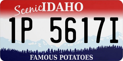 ID license plate 1P5617I