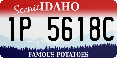 ID license plate 1P5618C