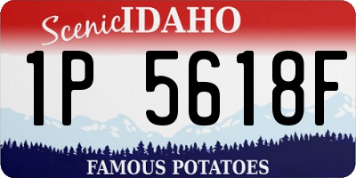 ID license plate 1P5618F