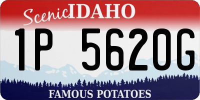 ID license plate 1P5620G