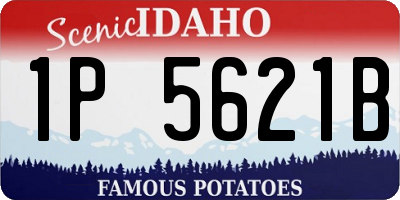 ID license plate 1P5621B