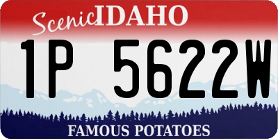 ID license plate 1P5622W