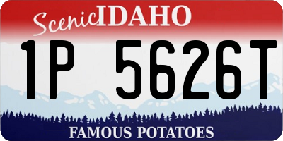 ID license plate 1P5626T