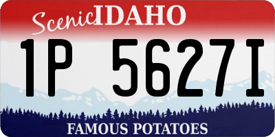 ID license plate 1P5627I