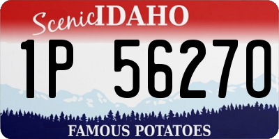 ID license plate 1P5627O