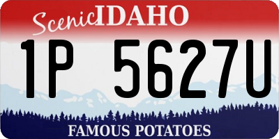 ID license plate 1P5627U