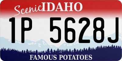 ID license plate 1P5628J