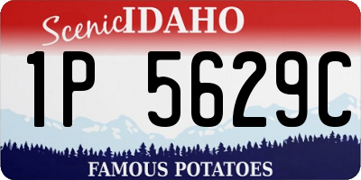 ID license plate 1P5629C
