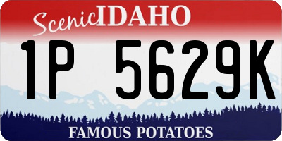 ID license plate 1P5629K