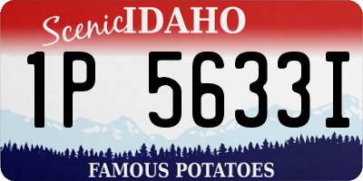 ID license plate 1P5633I