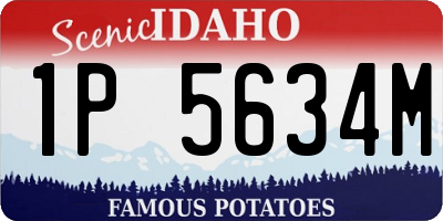 ID license plate 1P5634M