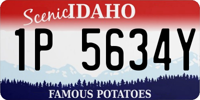 ID license plate 1P5634Y