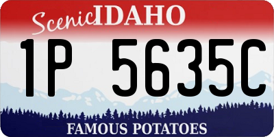 ID license plate 1P5635C