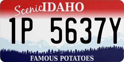 ID license plate 1P5637Y