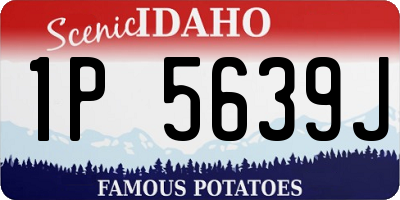 ID license plate 1P5639J