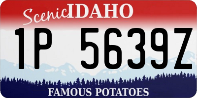 ID license plate 1P5639Z