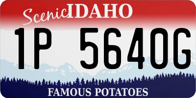 ID license plate 1P5640G