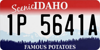 ID license plate 1P5641A