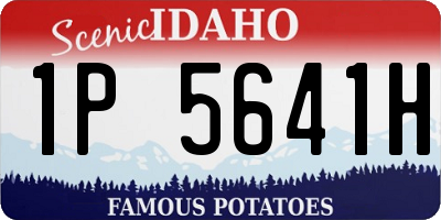 ID license plate 1P5641H