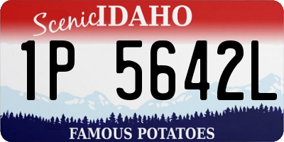 ID license plate 1P5642L