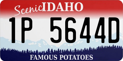 ID license plate 1P5644D