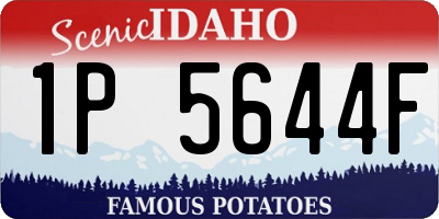 ID license plate 1P5644F