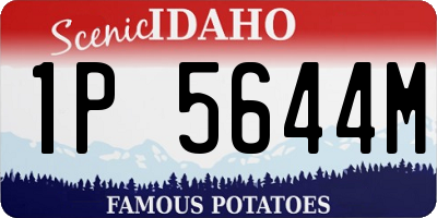 ID license plate 1P5644M