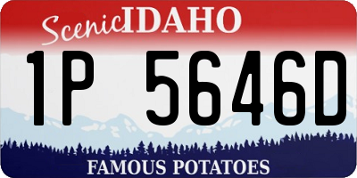 ID license plate 1P5646D