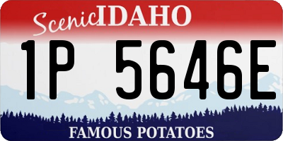 ID license plate 1P5646E