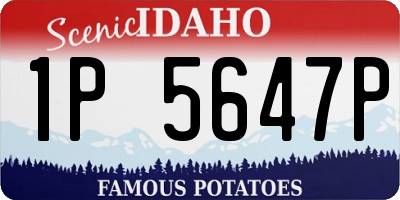 ID license plate 1P5647P