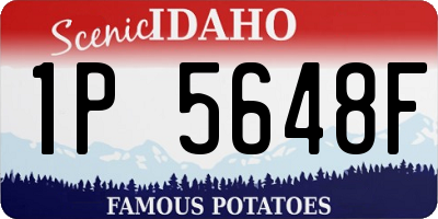 ID license plate 1P5648F