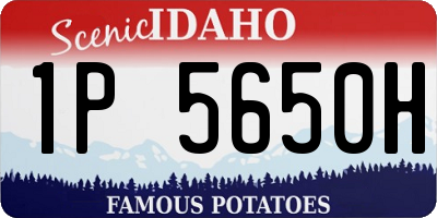 ID license plate 1P5650H
