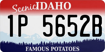 ID license plate 1P5652B