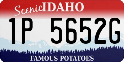 ID license plate 1P5652G