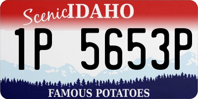 ID license plate 1P5653P