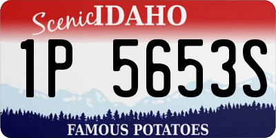 ID license plate 1P5653S