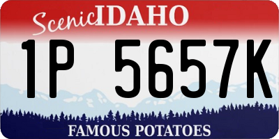 ID license plate 1P5657K