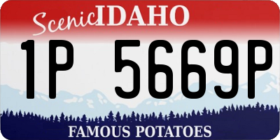 ID license plate 1P5669P