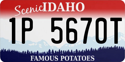 ID license plate 1P5670T