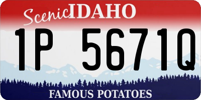 ID license plate 1P5671Q