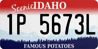 ID license plate 1P5673L