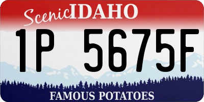 ID license plate 1P5675F