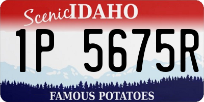 ID license plate 1P5675R