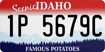 ID license plate 1P5679C