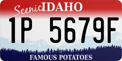 ID license plate 1P5679F
