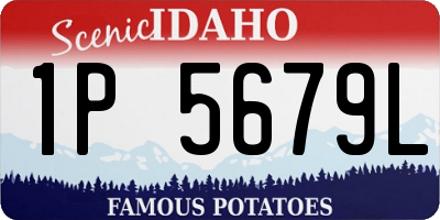ID license plate 1P5679L