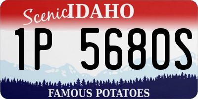 ID license plate 1P5680S
