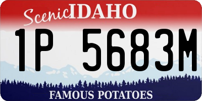 ID license plate 1P5683M